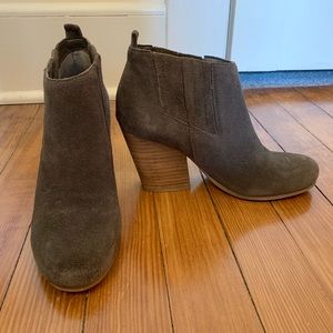 DSW brand new suede booties